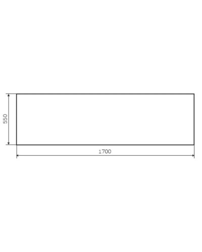 Панель фронтальная 170 см Am.Pm Gem W90A-170-070W-P1