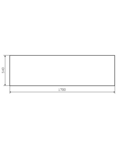 Панель фронтальная 170 см Am.Pm Gem S W93A-170-070B-P
