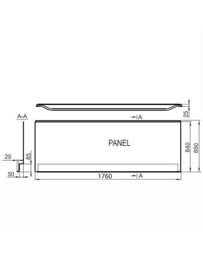 Передняя панель YOU 175 см Ravak CZ021W0A00