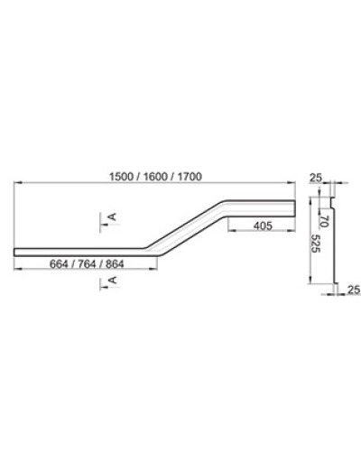 Панель A передняя BeHappy P 150 см Ravak CZ15100A00