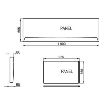 Панель передняя XXL 190 Ravak CZ091L0A00