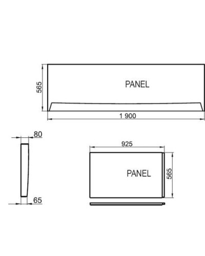 Панель передняя XXL 190 Ravak CZ091L0A00