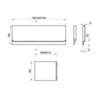 Передняя панель CHROME 160 Ravak CZ73100A00
