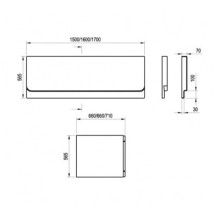 Передняя панель CHROME 160 Ravak CZ73100A00