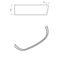 Панель LoveStory II L белая Ravak CZ75100A00