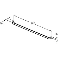 Ручка хром Ideal Standard Tonic II R4360AA