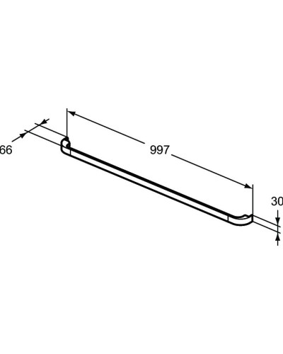 Ручка коричневый Ideal Standard Tonic II R4360FM