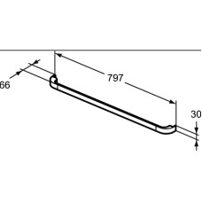 Ручка белый глянец Ideal Standard Tonic II R4359WG