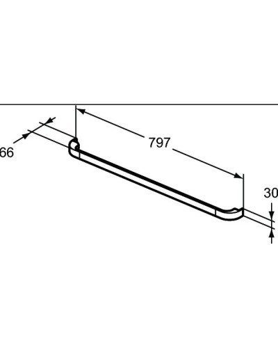 Ручка  коричневый Ideal Standard Tonic II R4359FM