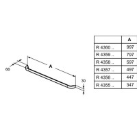 Ручка коричневый Ideal Standard Tonic II R4355FM