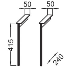 Комплект ножек для тумбы Jacob Delafon Nouvelle Vague EB3055-BLV
