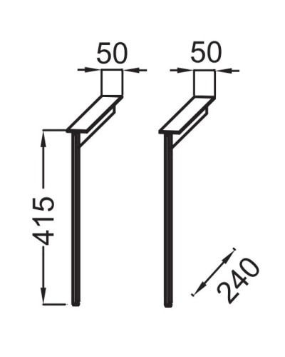 Комплект ножек для тумбы Jacob Delafon Nouvelle Vague EB3055-BLV