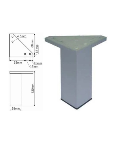 Комплект ножек 2 шт Cersanit Melar ZP-NOGA-KPL2