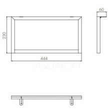 Опора низкая 1 шт Акватон Лофт Урбан 1A255203LQX70