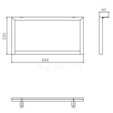 Опора низкая 1 шт Акватон Лофт Урбан 1A255203LQX70