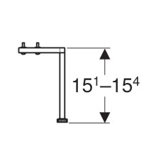 Комплект ножек 2 шт Geberit Smyle Square 500.367.00.1