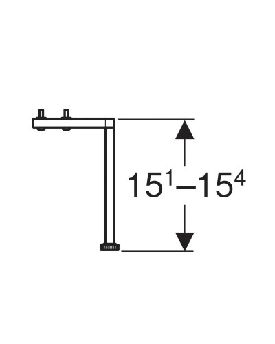 Комплект ножек 2 шт Geberit Smyle Square 500.367.00.1