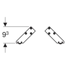 Комплект ножек 2 шт Geberit Smyle Square 500.367.00.1