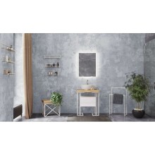 Металлические напольные конструкции белый Velvex Gelou kmGEL.2-58