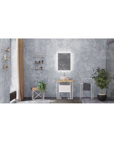 Металлические напольные конструкции белый Velvex Gelou kmGEL.2-58