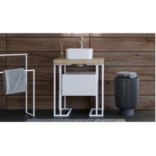 Металлические напольные конструкции белый Velvex Gelou kmGEL.2-58