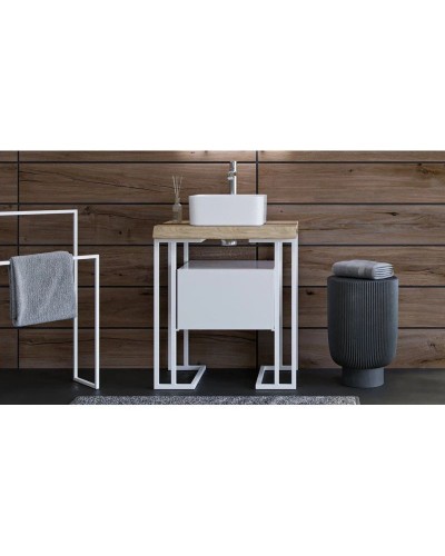 Металлические напольные конструкции белый Velvex Gelou kmGEL.2-58