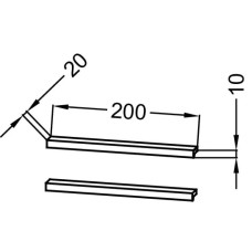 Пара ручек для мебели под раковину серый титан сатин Jacob Delafon Vivienne EB1589-S21