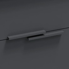 Пара ручек для мебели под раковину насыщенный серый сатин Jacob Delafon Vivienne EB1589-S40