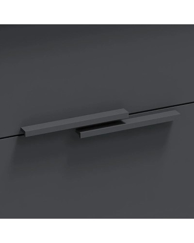 Пара ручек для мебели под раковину насыщенный серый сатин Jacob Delafon Vivienne EB1589-S40