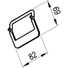 Ручка для мебели хром Ravak Comfort X000001385