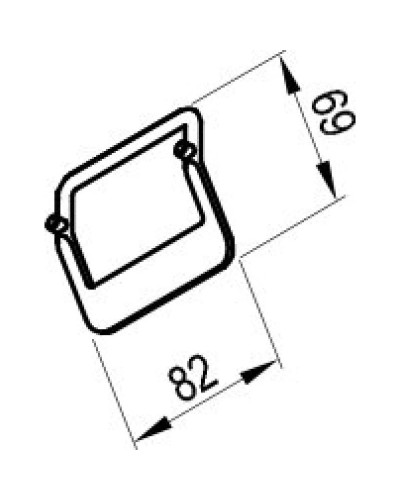 Ручка для мебели хром Ravak Comfort X000001385