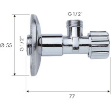 Запорный вентиль Remer 1171212 Хром