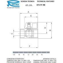 Запорный вентиль Remer 372FF12RB Хром