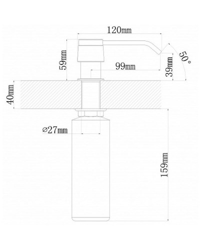 Дозатор для моющего средства Florentina Рондо 703.727.0000.202 Шампань
