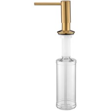 Дозатор для моющего средства Paulmark Decus D004-BG Брашированное золото