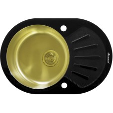 Кухонная мойка Seaman Eco Glass SMG-730B-Gold.B Золотая