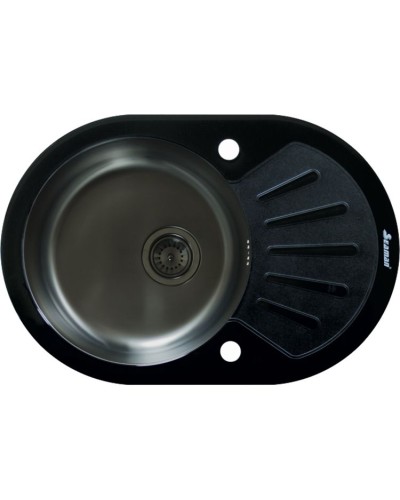 Кухонная мойка Seaman Eco Glass SMG-730B-Gun.B Графит