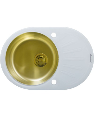 Кухонная мойка Seaman Eco Glass SMG-730W-Gold.B Золото