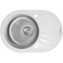 Кухонная мойка Seaman Eco Glass SMG-730W.B Нержавеющая сталь