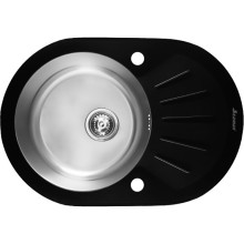 Кухонная мойка Seaman Eco Glass SMG-730B.B Нержавеющая сталь