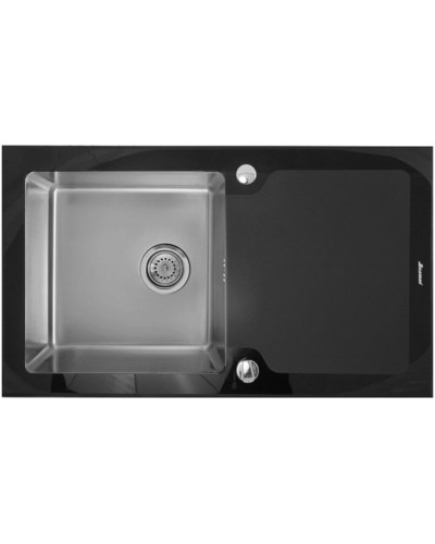 Кухонная мойка Seaman Eco Glass SMG-860B.B Черная