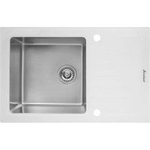 Кухонная мойка Seaman Eco Glass SMG-780W.B Нержавеющая сталь