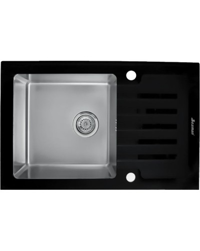 Кухонная мойка Seaman Eco Glass SMG-780B.B Нержавеющая сталь