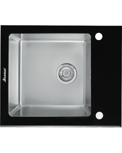 Кухонная мойка Seaman Eco Glass SMG-610B.B Нержавеющая сталь