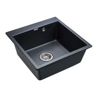 Кухонная мойка Paulmark Praktisch 51 PM105152-BLM Черный металлик