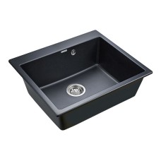 Кухонная мойка Paulmark Kante 60 PM106052-BLM Черный металлик