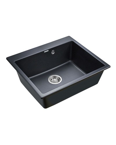 Кухонная мойка Paulmark Kante 60 PM106052-BLM Черный металлик