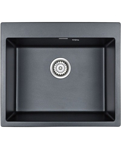 Кухонная мойка Paulmark Kante 60 PM106052-BLM Черный металлик