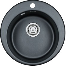 Кухонная мойка Paulmark Gelegen 47 PM404800-BLM Черный металлик