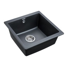 Кухонная мойка Paulmark Brilon 45 PM104546-BLM Черный металлик